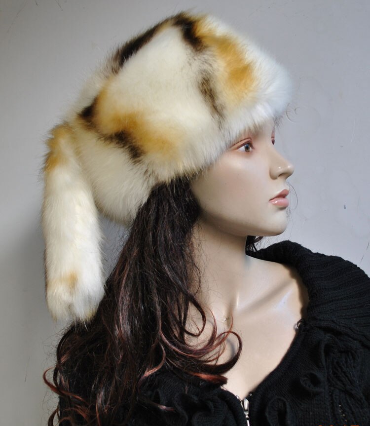 Fausse fourrure chapeau de mariage fête de mariée hiver chapeaux mariée voile chapeau: Gris