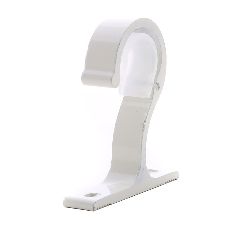 Gordijn Drapery Staafhouders Beugel Diy Rome Paal Gordijn Beugels Aluminium Ondersteuning Rack Home Decor: WHITE