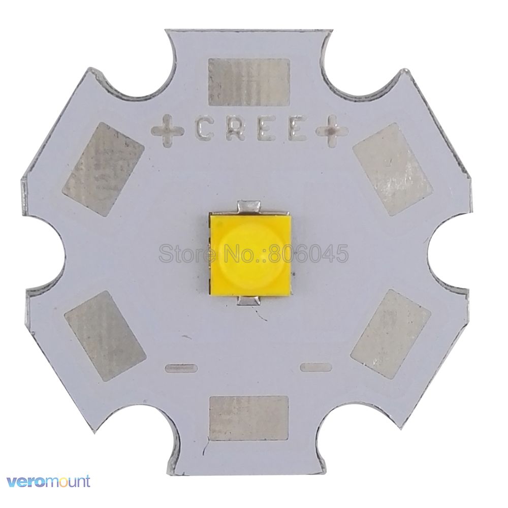 10x 5W Cree XTE XT-E High Power LED Emitter Diode,Cool White/Warm White/Neutral White/ Royal Blue on 8mm/12mm/14mm/16mm/20mm PCB