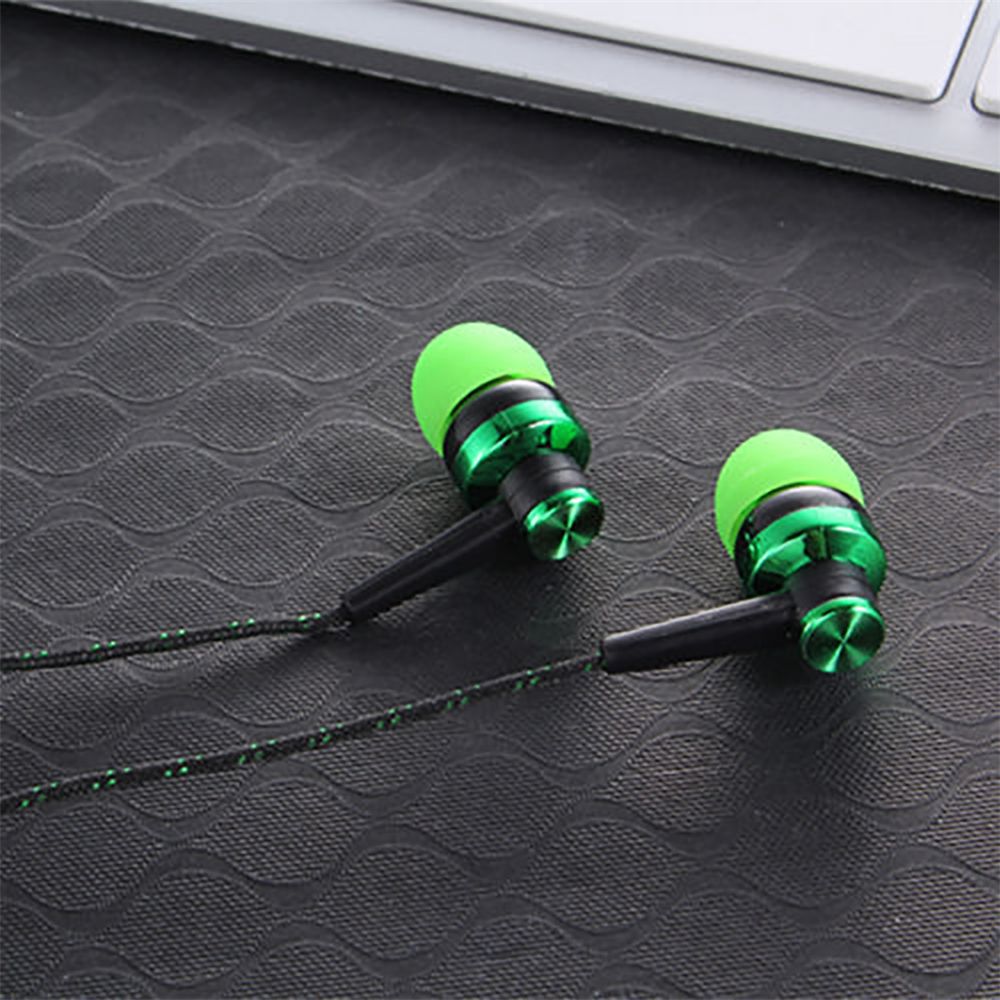1Pc 35mm uniwersalny przewodowy In-ear słuchawki Stereo Nylon splot kabel do słuchawek zestaw słuchawkowy z mikrofonem do smartfona Laptop