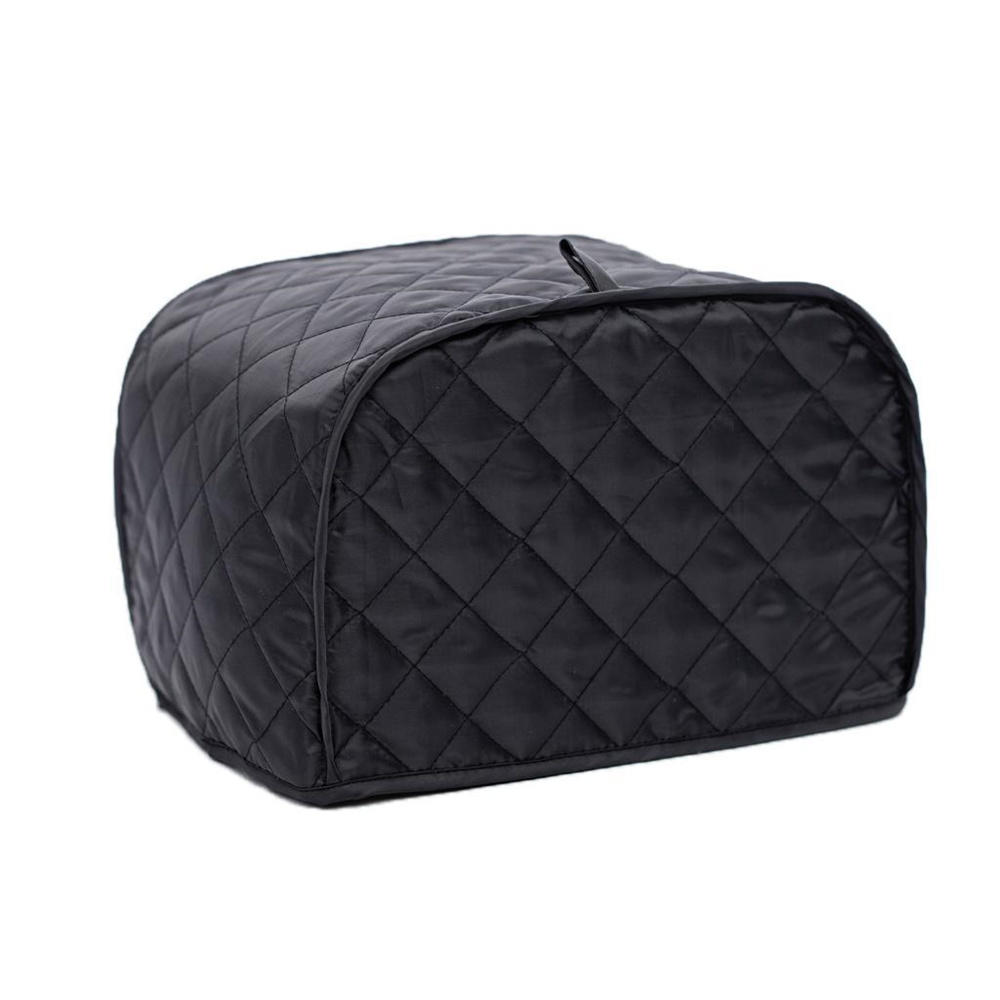 Couvercle Anti-poussière pour grille-pain, Machine à pain, étui pour deux/quatre tranches, accessoires de protection, nouveauté 2022: Black / 2 Slice