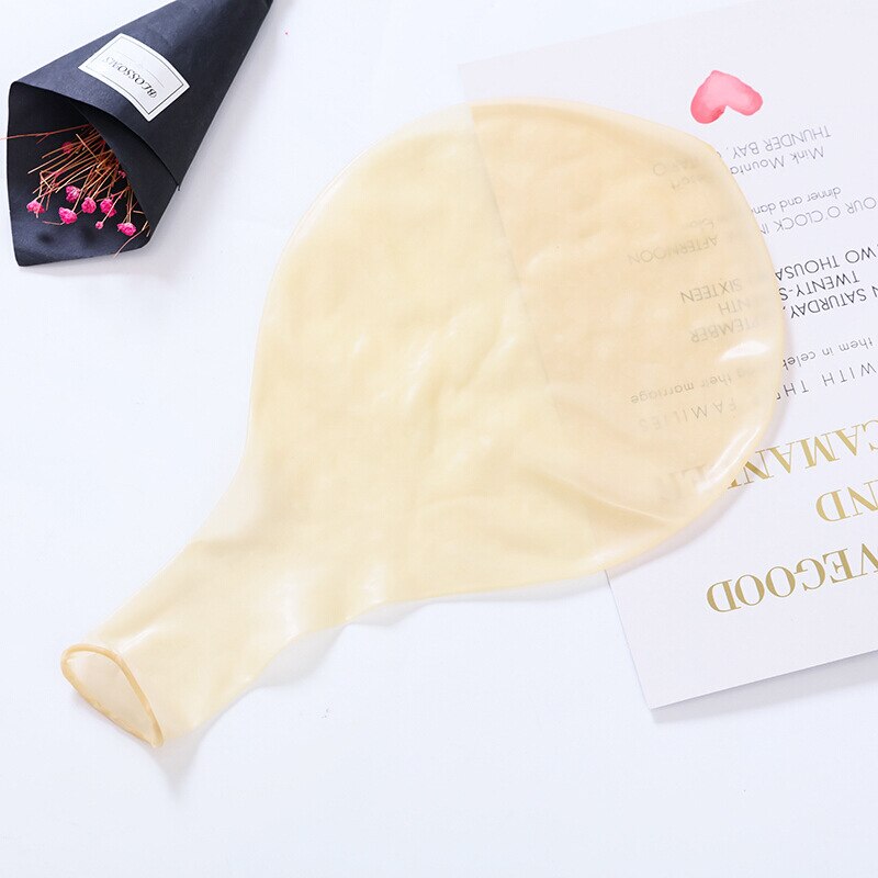 1 Pcs 36 Inch Kleurrijke Grote Latex Ballonnen Helium Inflable Blow Up Giant Ballon Bruiloft Verjaardag Ballon Decoratie: Transparent