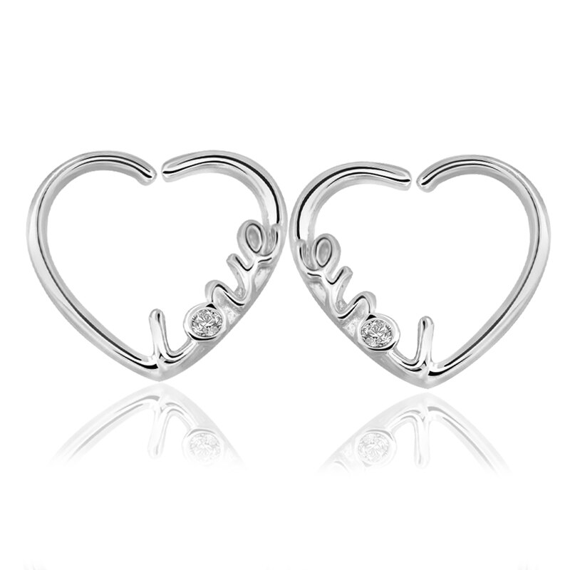 Punk Body Piercing Nose Cartilage Heart Right Closure Daith Cartil Tragus Hinged Segment Ring Body Jewelry Earrings 5 Style: SKU-CY1794