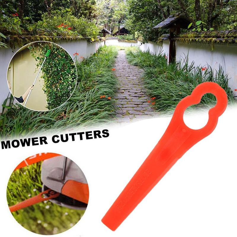Color plastic lawn mower garden lawn mower grass cutter plastic key blade gourd-shaped knife cutting lawn mower U3X2
