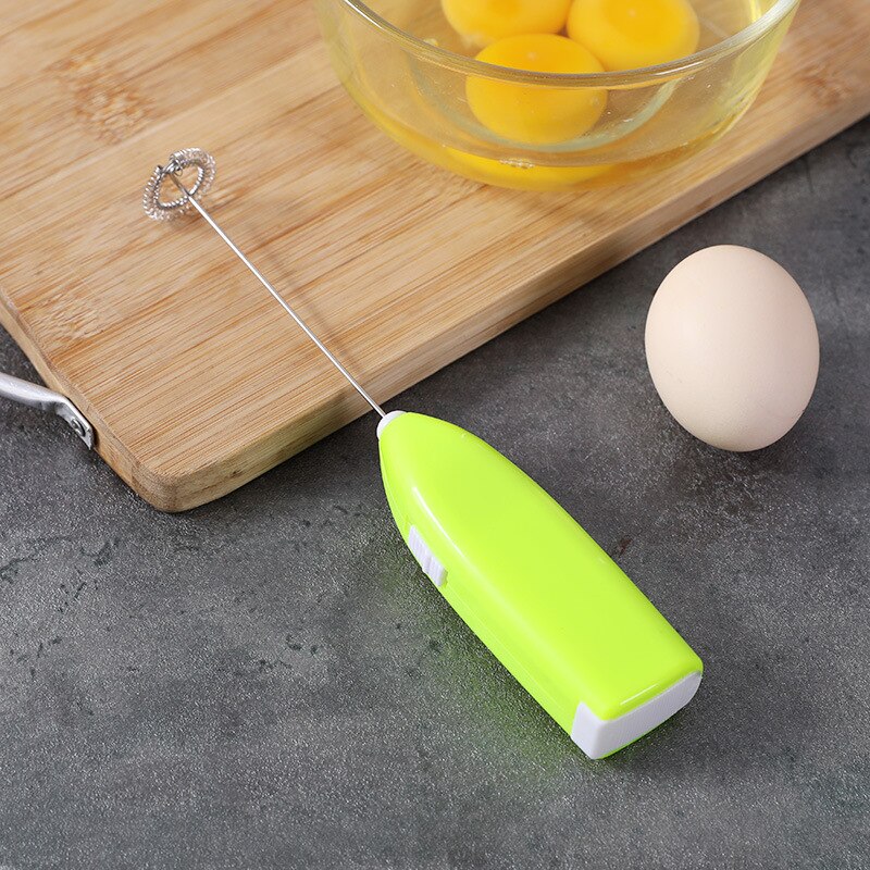1PC Electric Milk Frother Egg Beater Kitchen Drink Foamer Whisk Mixer Stirrer Coffee Cappuccino Creamer Whisk Frothy Blend: C