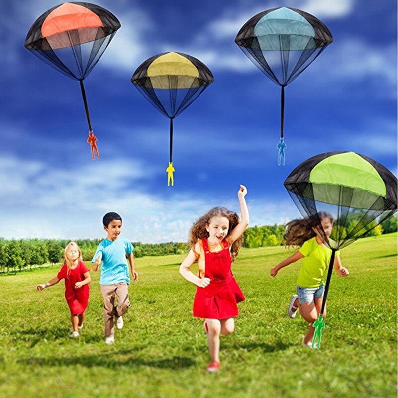 Hand Gooien Mini Spelen Soldaat Parachute Speelgoed Voor Kinderen Outdoor Fun Sport Kinderen Educatief Parachute Spel