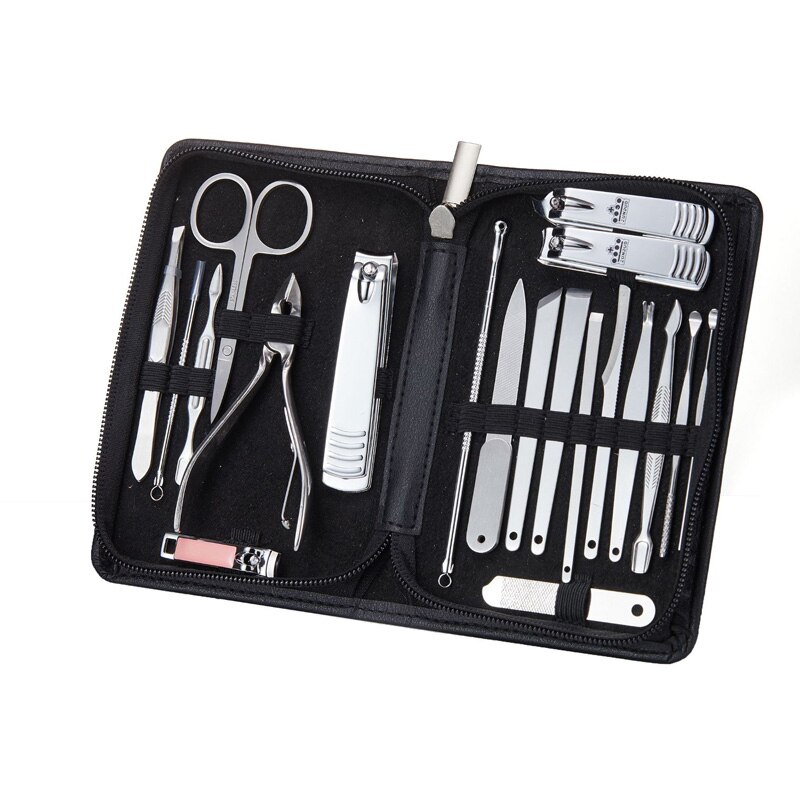 Op Mode 20pcs Nagelknipper Set Nail Art Beauty Tools Nail Schaar Sikkel Eagle Haak Pedicure & Menicure Tweezer nagels Kit