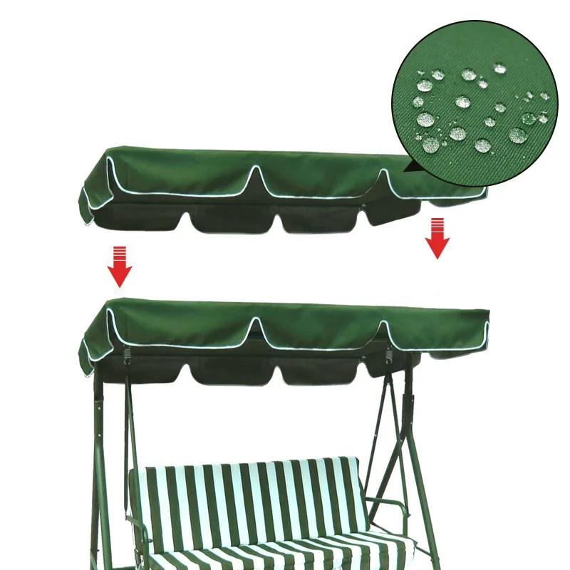 Schommelstoel Top Cover Waterdichte Luifel Vervanging Regendicht Luifel Tuin Outdoor Hangmat Schommel Verstoorde Zonnescherm Protectoer