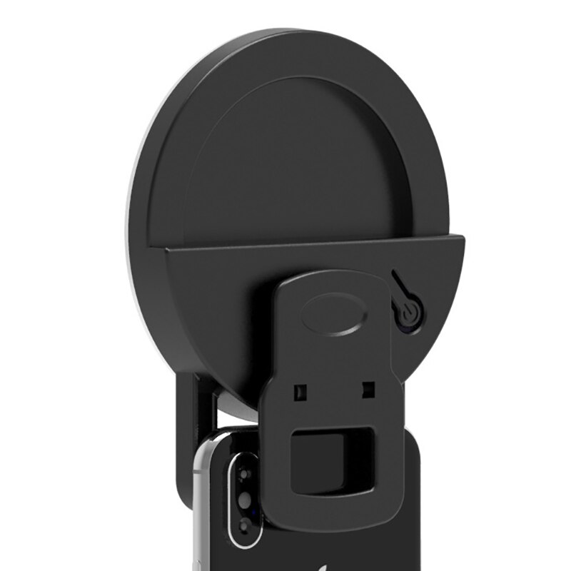 Specchio per trucco a Clip luce di riempimento bellezza ricaricabile telefono cellulare LED Selfie Ring Light cerchio portatile fotografia Clip Light