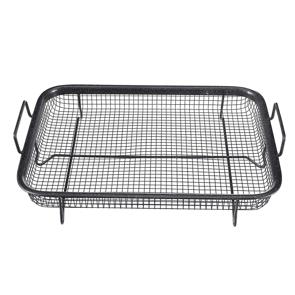 Bandeja de cobre para hornear, sartén antiadherente para asar aceite, cesta de patatas fritas, plato de parrilla, herramientas de cocina de malla para barbacoa casera