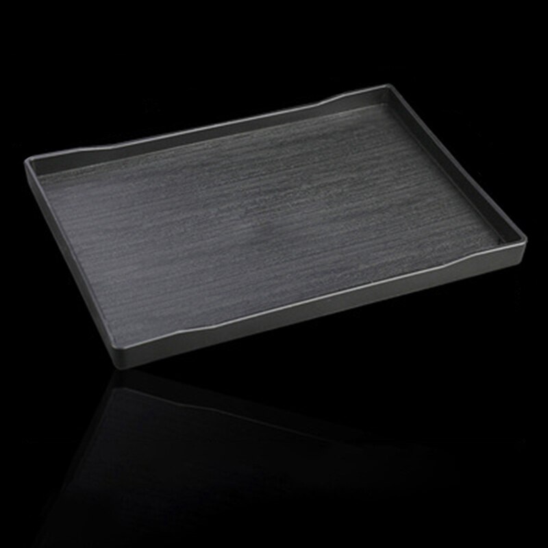 1pcs Rectangular Hotel Melamine Tray Water Cup Tea Tray Plastic Room Washing Storage Trays: BK4