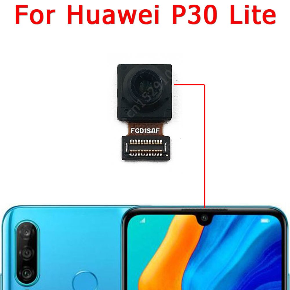Caméra de rechange face avant et arrière d'origine pour Huawei, module flexible de pièce principale, pour modèles P30, Lite, P30Lite,: P30 Lite Front