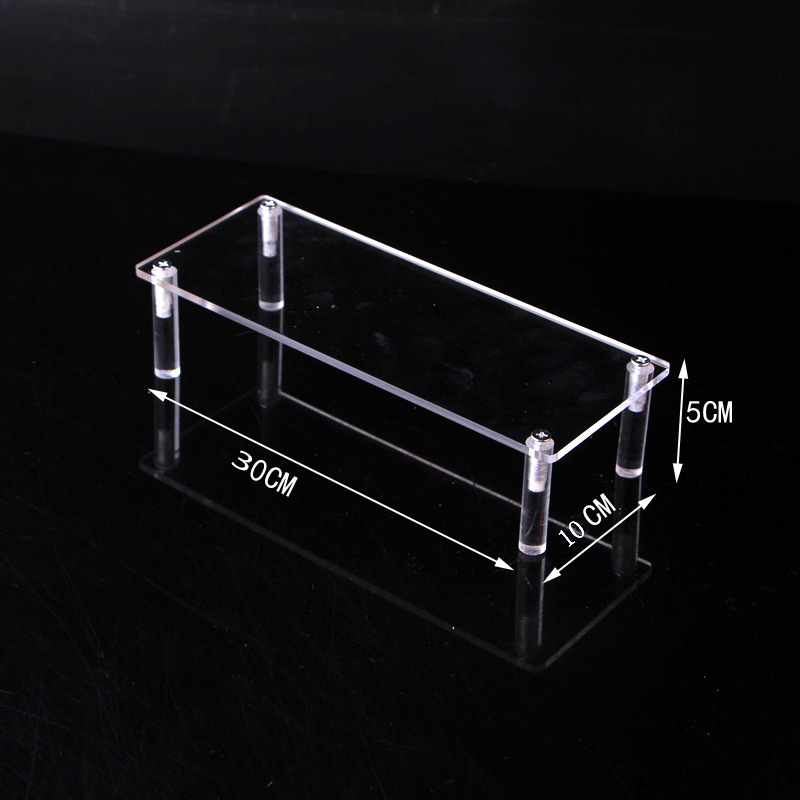 Acrylic Ladder Rack 1-5 Layer Ladder-Shaped Rack Blind Box Dessert Cake Storage Display Rack Perfume Jewelry Riser Display Rack: GRAY