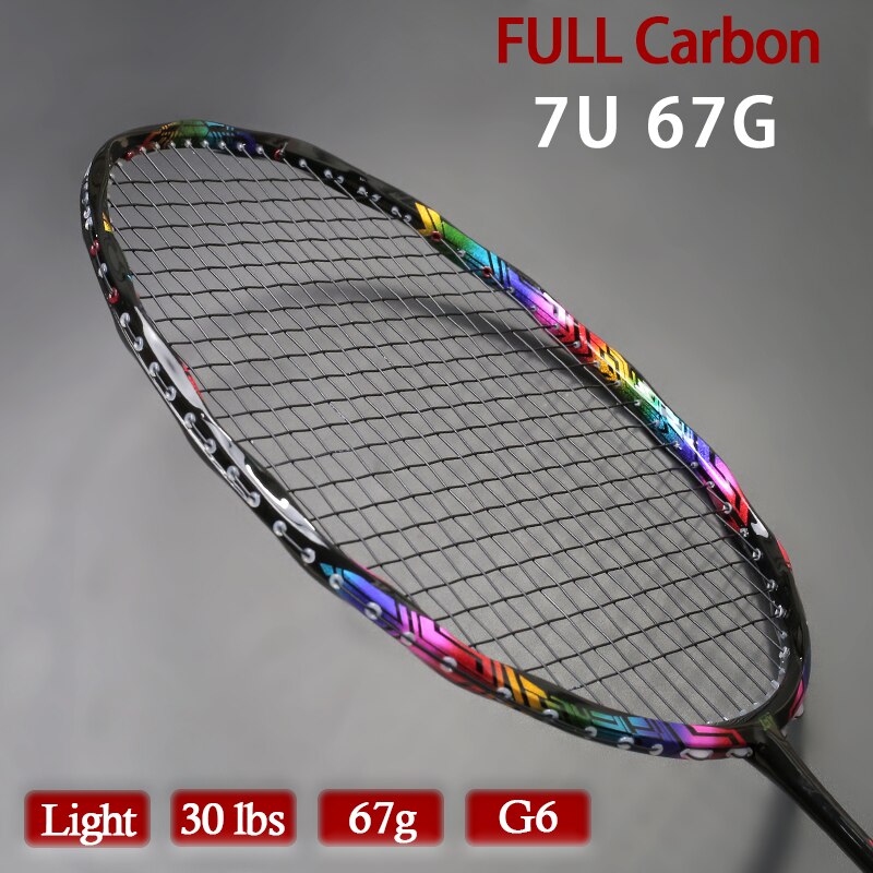 Multicolor Carbon Fiber Ultralight 7U 67g Strung B... – Grandado