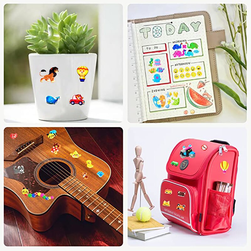 12 Sheets/lot Cartoon Stickers 3D Cartoon Random Puffy Stickers Children's Birthday School teaching education