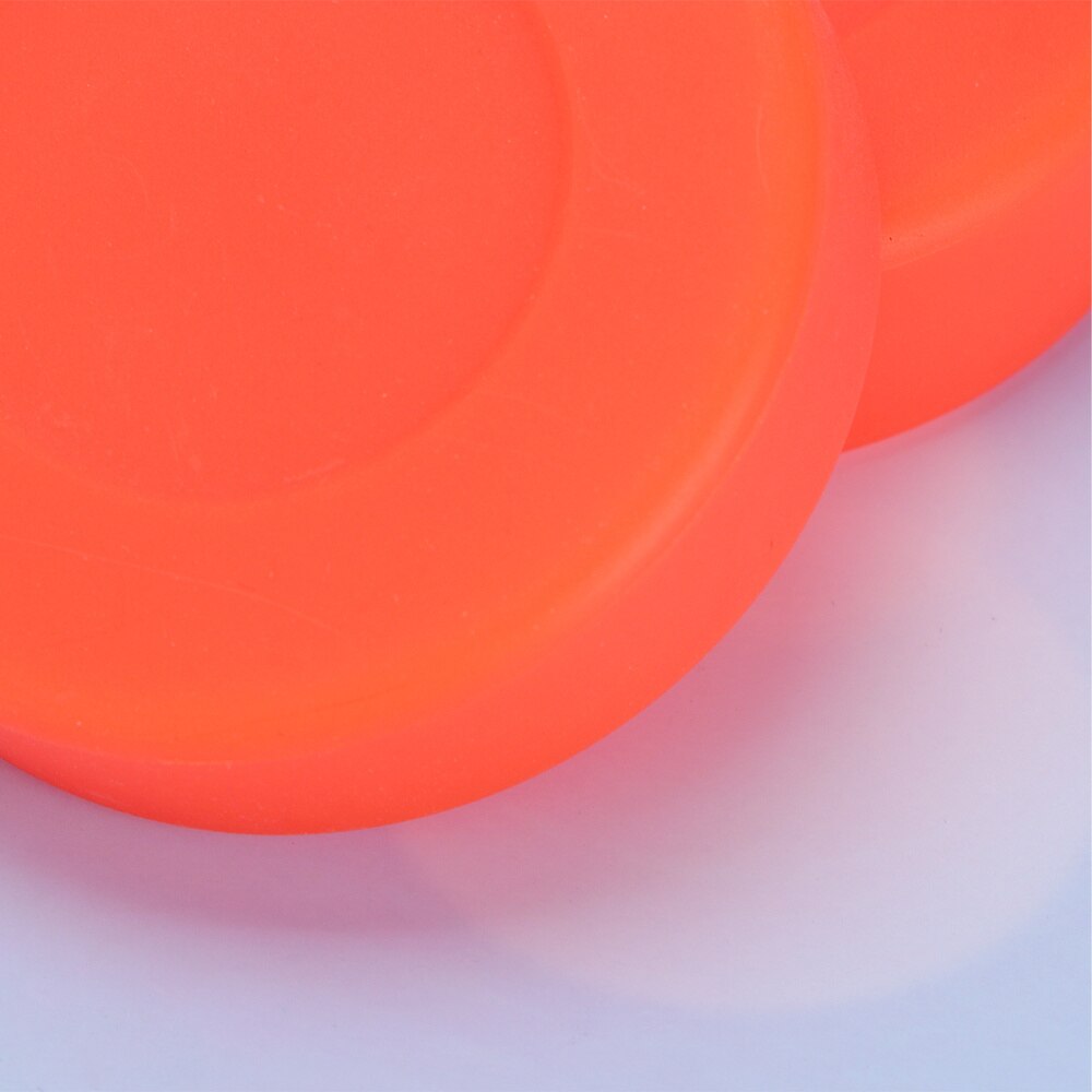 12 stück verstellbare härtegrad-eishockeypucks aus gummi, matte hockeybälle, sportartikel für rollhockey und streethockey (orange)