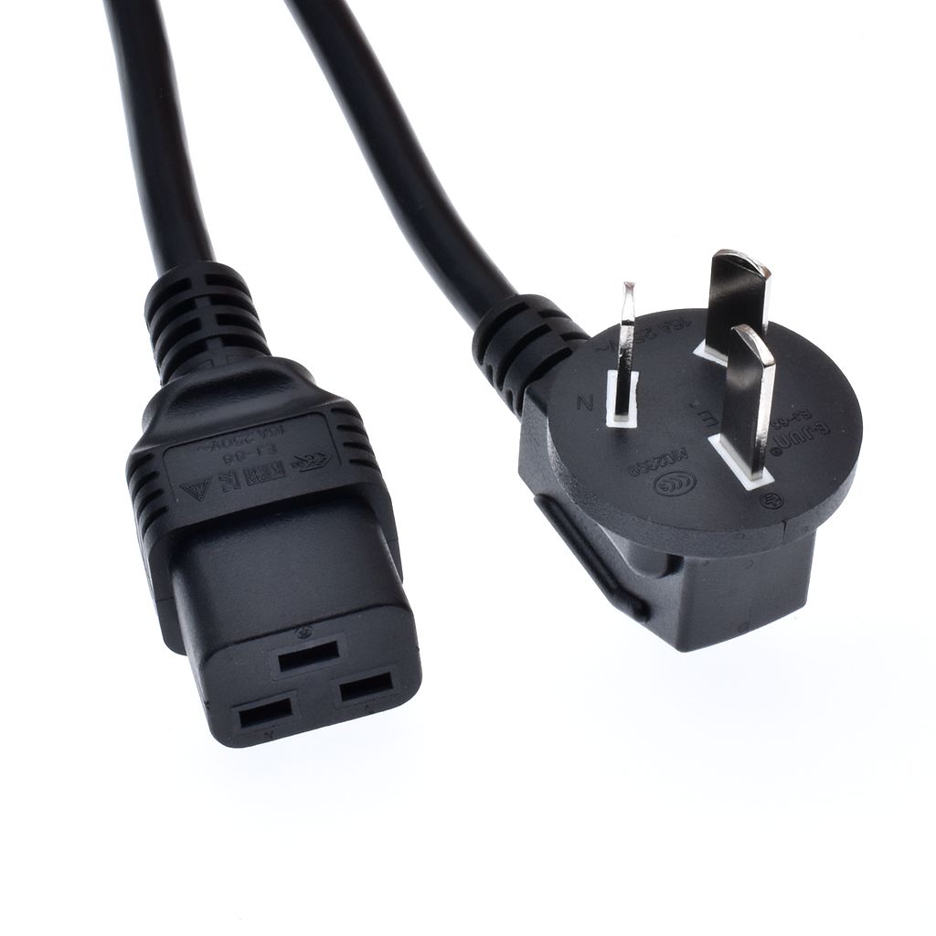 CN China Power Cord China Plug IEC C19 Power Extension Cable 1.8m 1.5mm For UPS PDU 16A
