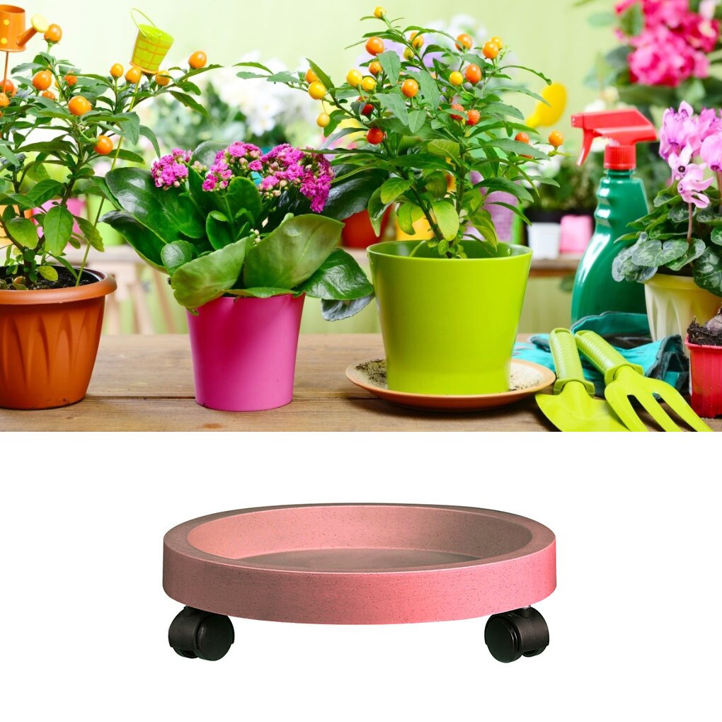 Caddie planteur rond pour Pot de fleurs | Grande plante à rouler, chariot de planteur extérieur et intérieur