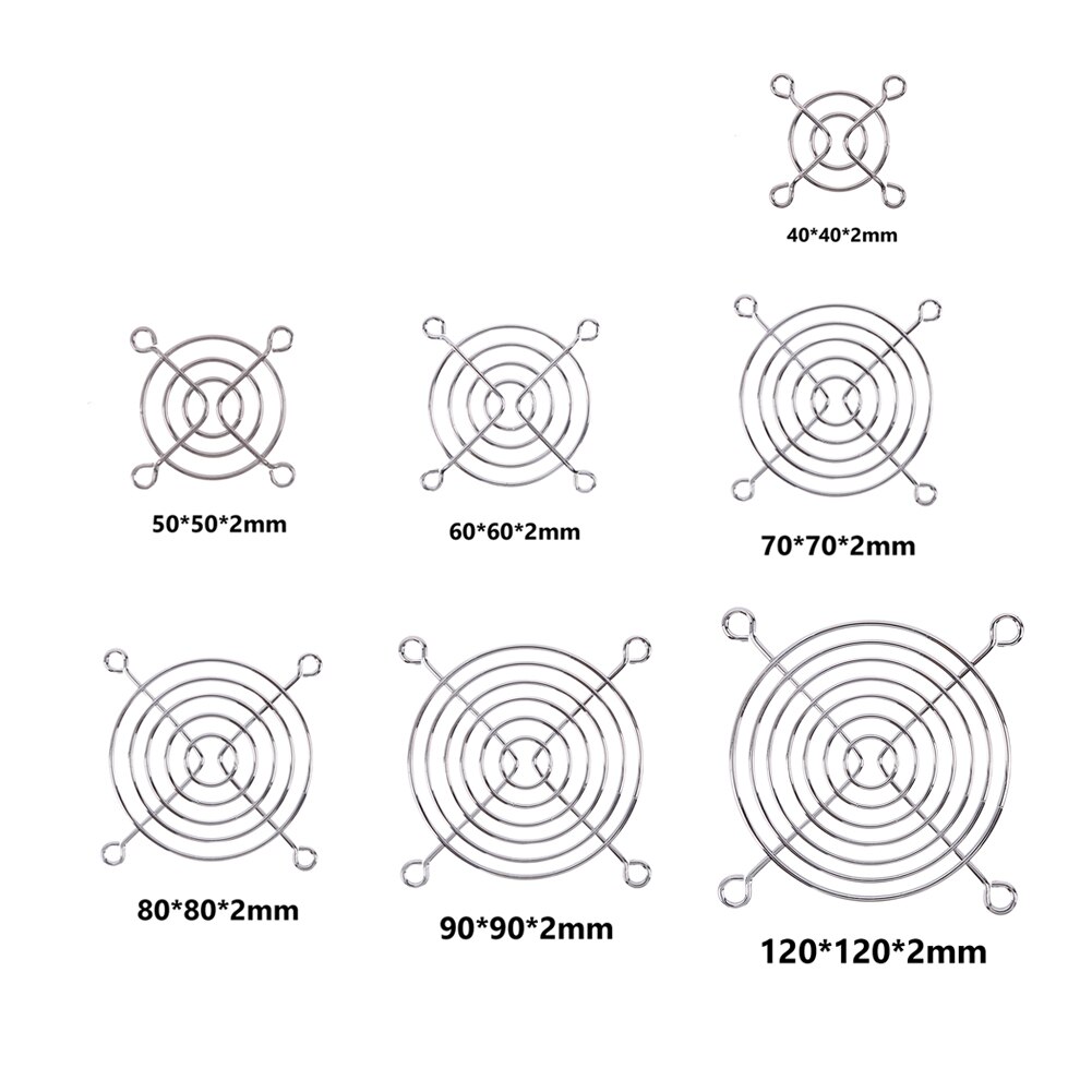 5pcs Computer PC Case Cooling Fan Grills Computer Cooler Fan Finger Guard Protection Cover Avoid Electrical Wires Contact