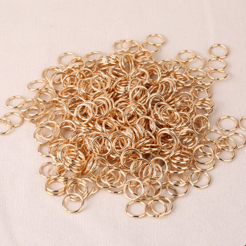 200 Uds anillos trenzados para el cabello accesorios anillos trenzados Clips de lazo para cabello para mujeres y niñas rastas Hip-Hop DIY trenza anillos: KC Gold