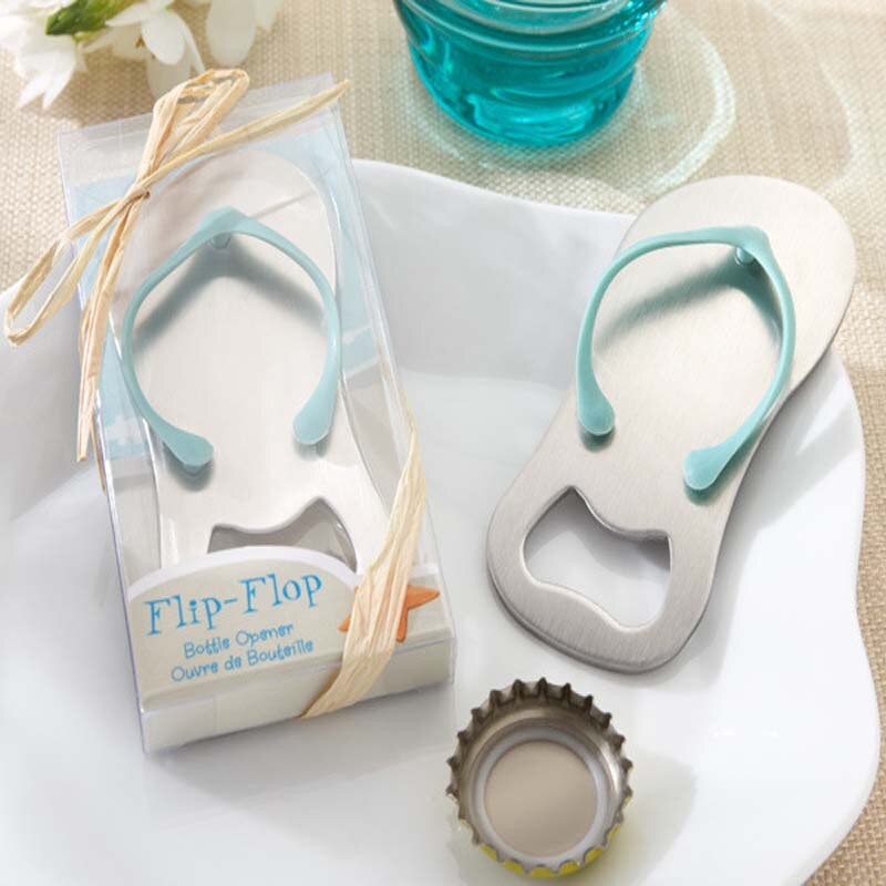 Chanclas de playa sacacorchos abridor de botellas favores de la boda de la ducha nupcial de llavero de zapatos abrelatas de cerveza de #2