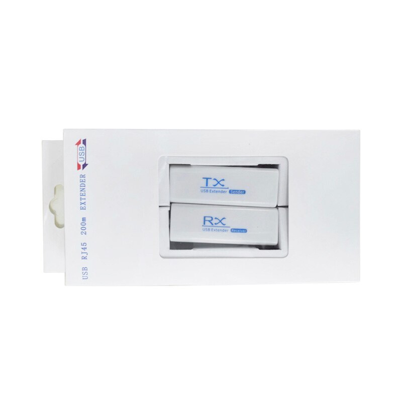 A Pair USB RJ45 Ethernet 200M Extender Cable USB 2.0 Converter Extension Adapter TX RX Sender Receiver by CAT5E or CAT6 Cat5e/6