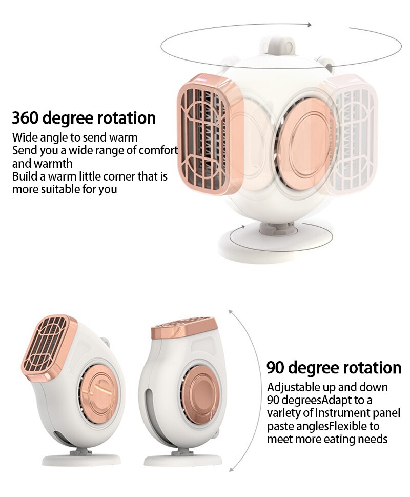 150W Universal Car Heater Fan 12V Warm Cold Dual Use Car Low Noise Defog Windscreen Fan Heater Demister Car Accessories
