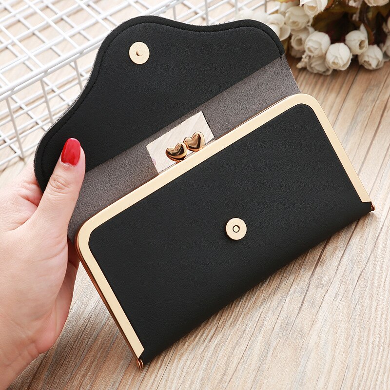 Women Crown Wallets Hasp Lady Purses Girls Moneybags Clutch Woman Handbag Wallet Cards ID Holder Long Purse Bags Billfold Clips