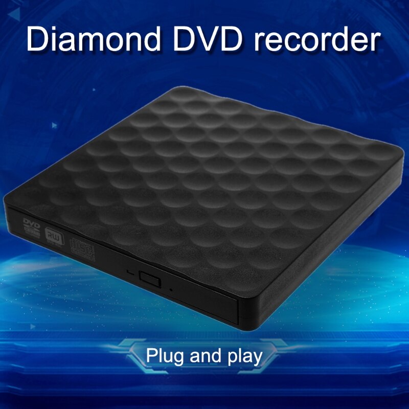 USB 3.0 External CD DVD-RW Drive Rom Rewriter Burner Writer for Laptop Desktops X6HA