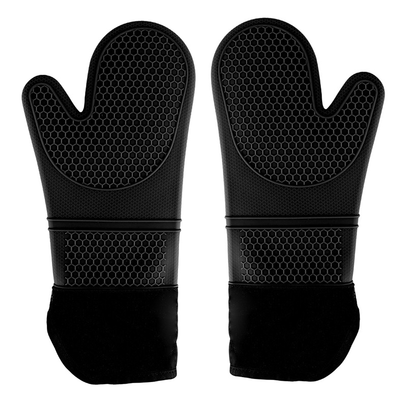 Leeseph Oven Mitts and Pot Holders Set, Advanced Heat Resistance, Non-Slip Textured Grip, for Kitchen, Baking, BBQ