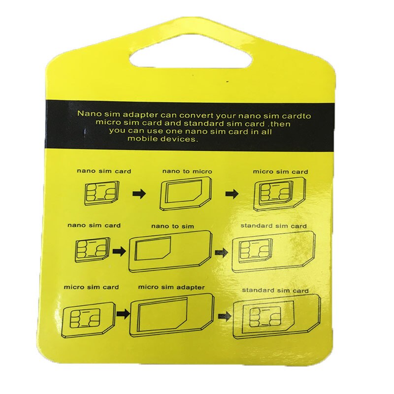 5 in 1 Universal Mini SIM Card Adapter Storage Case Kits For Nano Micro SIM Card TF Memory Card Reader