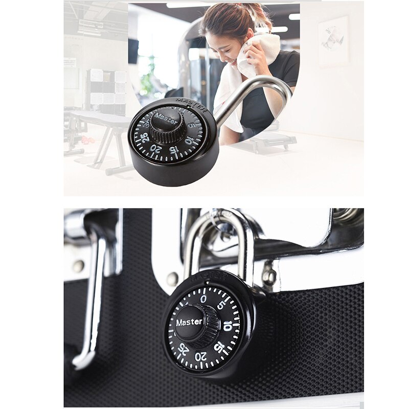 Master Lock Security Metal Lock Cabinet Luggage Padlock Combination Smart Password Lock Bag Suitcase Carousel Gym Locker locks