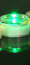 Waterdichte Led Zonne-energie Weg Stud Licht Reflecterende Grond Waarschuwing Lamp: green Flash