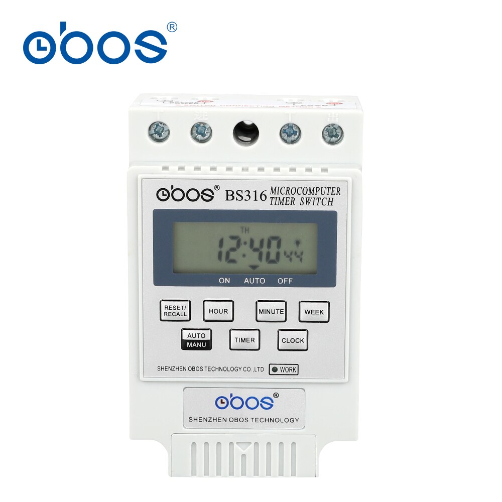 Timer digital programável branco bonito, temporizador eletrônico 220v com 10 vezes liga/desliga, faixa de tempo 1min-220 h