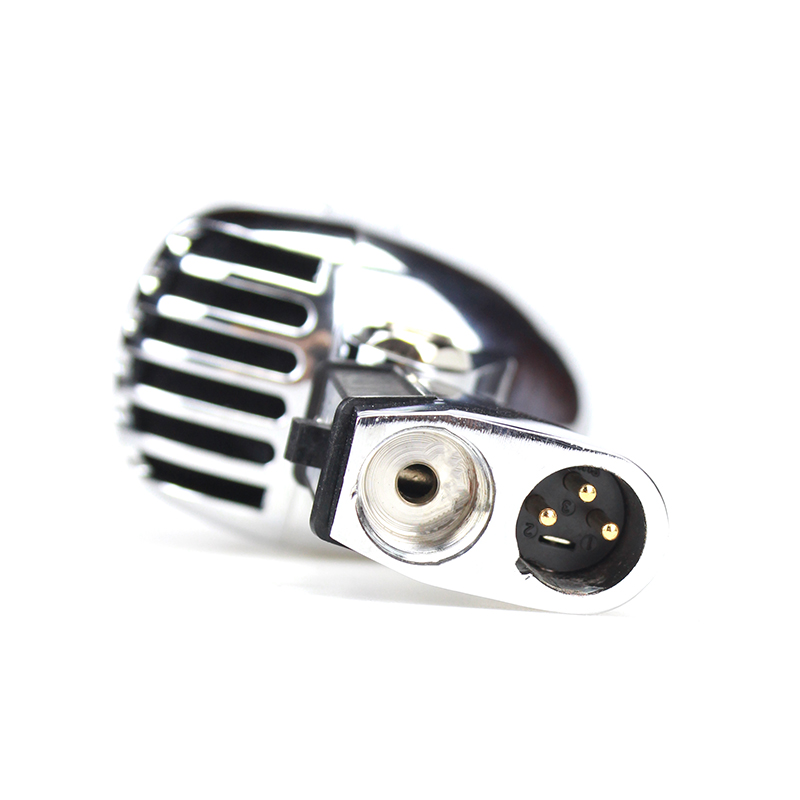 55SH SERIE II Microfono vintage in metallo Simulazione Microfono vocale dinamico classico Registrazione con microfono cablato per la registrazione karaoke