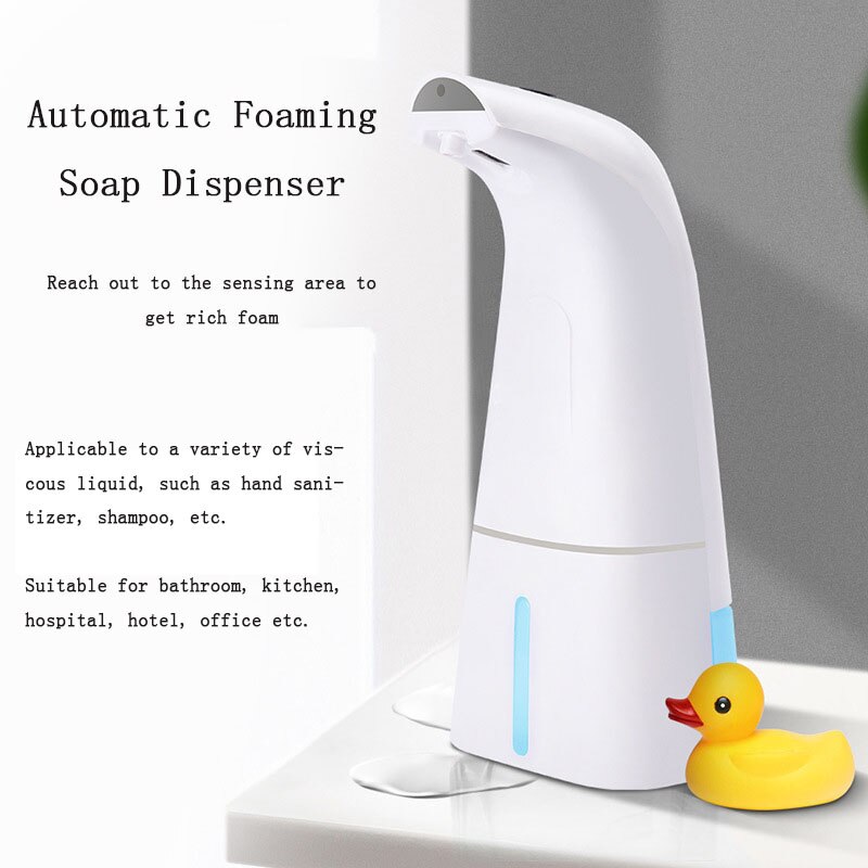 USB Charging Foam Liquid Dispenser Automatic Sensor Touchless Kitchen Bathroom Hand Washer Infrared Soap Dispenser Pump