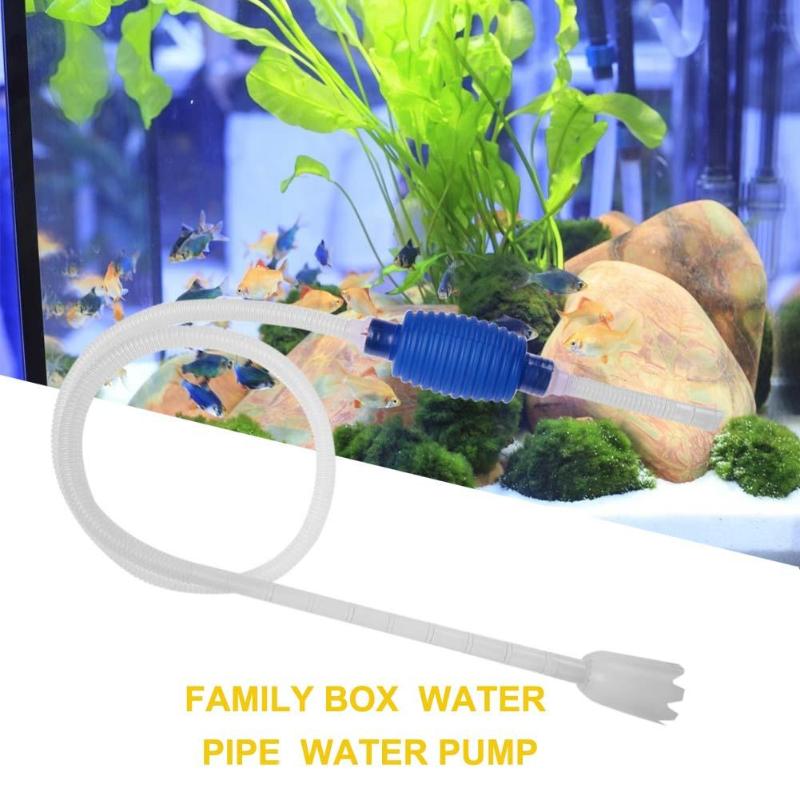 Nødvendige akvarium rengøring gadgets praktisk akvarie akvarium vakuum sifon grus suge manual rensepumpe vandrør