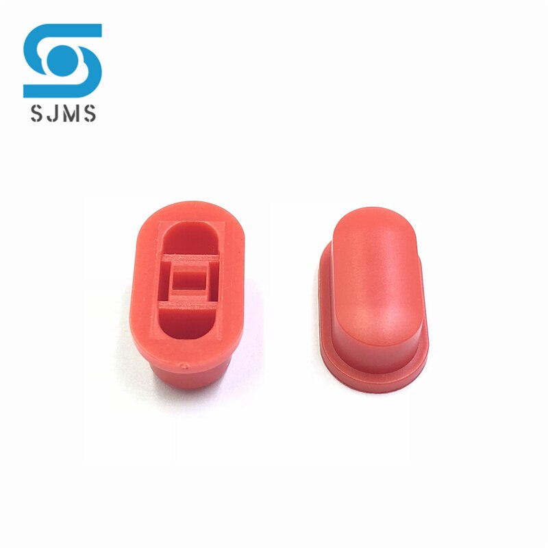 100Pcs A05 3*2Mm Tactile Drukknop Cap 18*10*7Mm Geldt Voor 5.8*5.8 7*7 8*8 8.5*8.5Mm Zelfsluitende Switch Knop Cap: Red X 100PCS