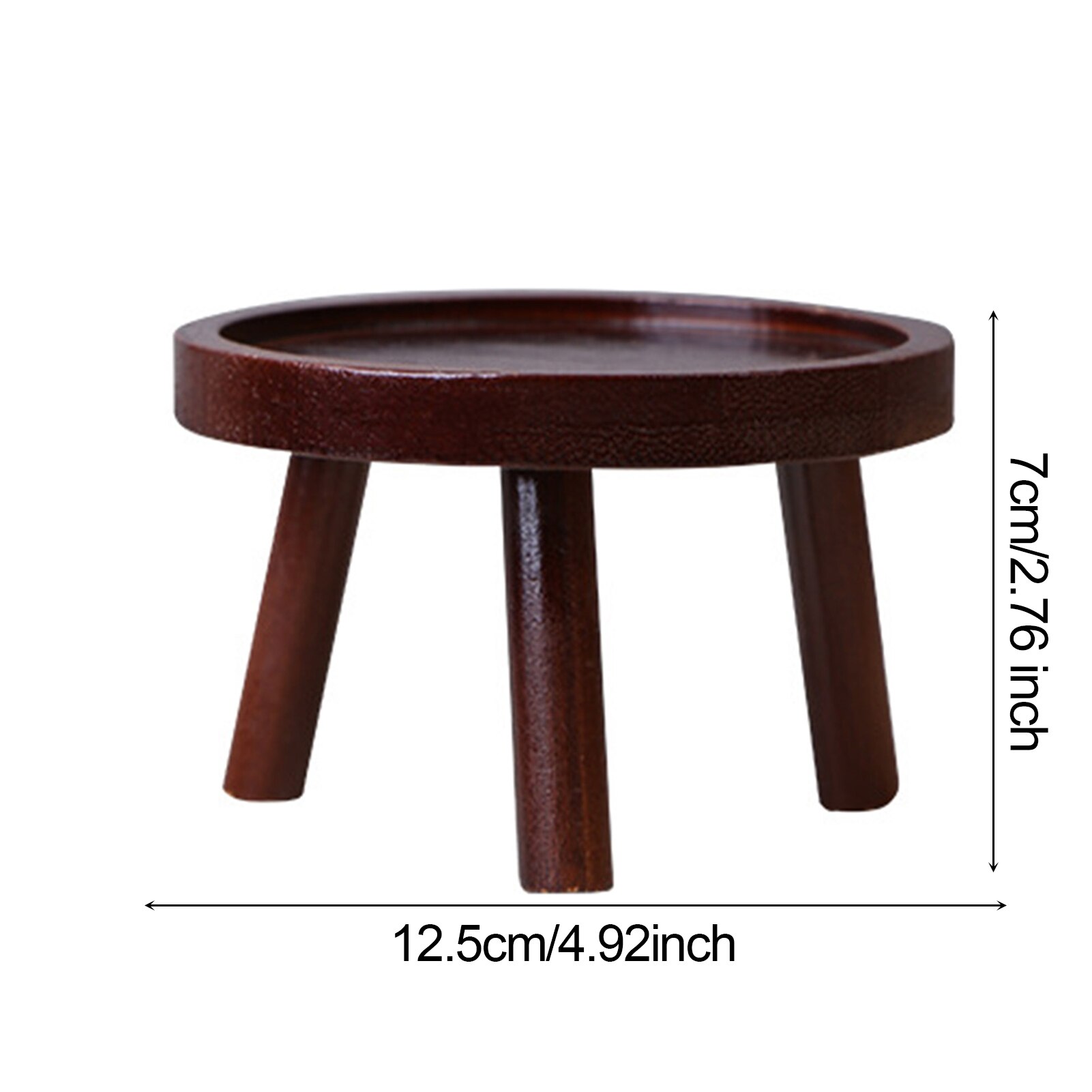 Puinen kasvijalusta kukkaruukun pohjapidike jakkara pitkä penkki korkea jakkara parveke mehevä pyöreä kukkahylly sisäkäyttöön: B 12.5 x 7cm