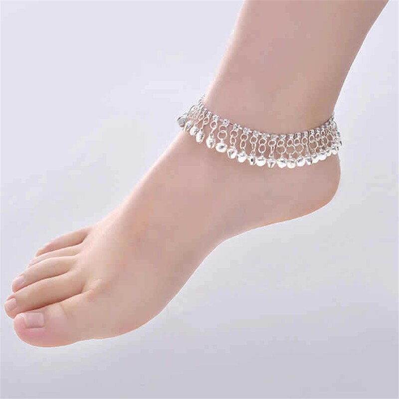 Gold Silver Color Beach Bells Anklet For Women Alloy Leg Bracelet Anklet Nation Accessories Jewelry