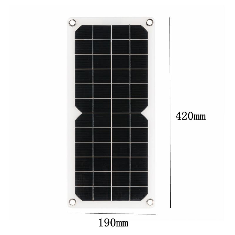 30W Portable Solar Panel Kit 12V /5V USB Power Polycrystalline Solar Cells Phone Charger Outdoor Cycle Camping Hiking for Travel