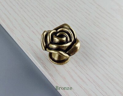 Antyczne srebro klasyczne meble uchwyt szafki kuchenne drzwi przesuwne szuflada szafa na ubrania szafka uchwyt kredensu pokrętło: BRĄZ