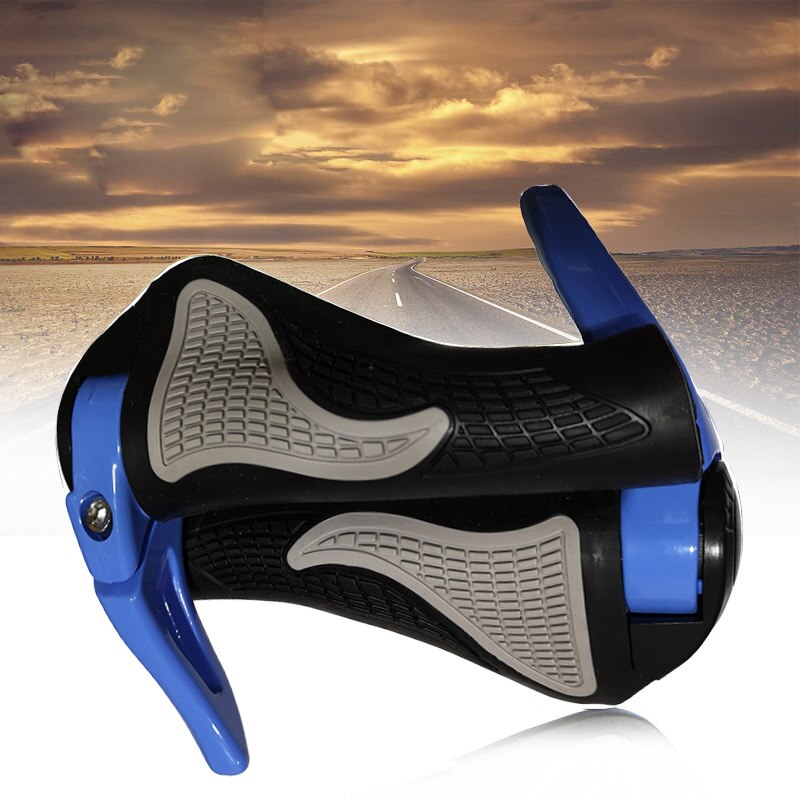 Empuñaduras de bicicleta MTB, antideslizantes, ergonómicas, manillares de bicicleta, manillares de bicicleta, piezas de bicicleta de goma, agarres de bicicleta, accesorios de bicicleta: Azul cielo