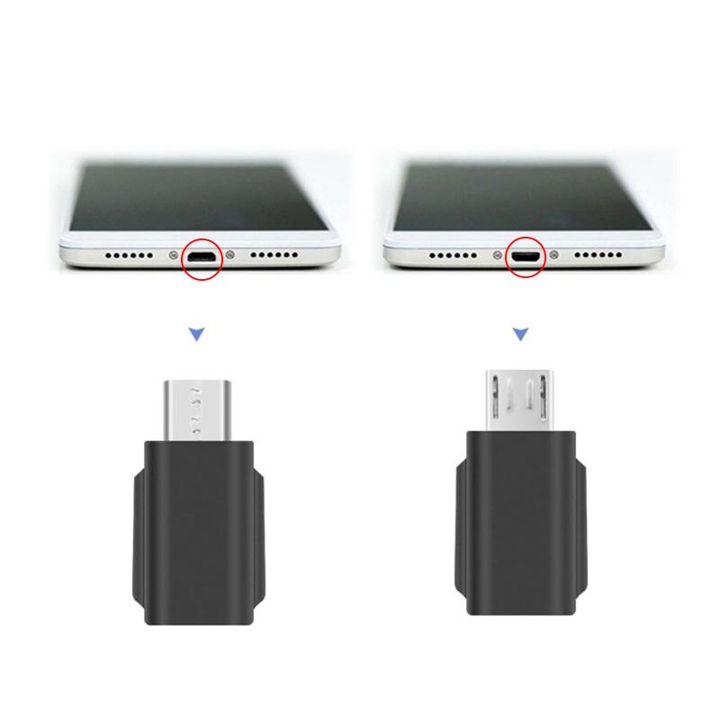 OSMO Pocket DJI adaptador de cámara teléfono conector interfaz Android Micro USB a TYPE-C a IOS convertidor enchufe para DJI OSMO Pocket