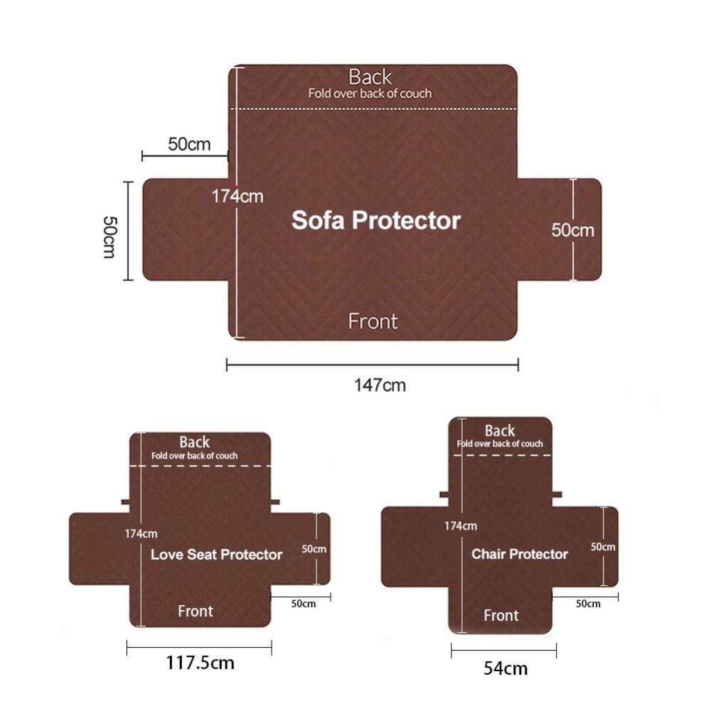 Waterdichte gewatteerde sofa cover pet kind antislip sofa lounge stoel sofa cover fauteuil meubels protector 1/2 /3 zetels