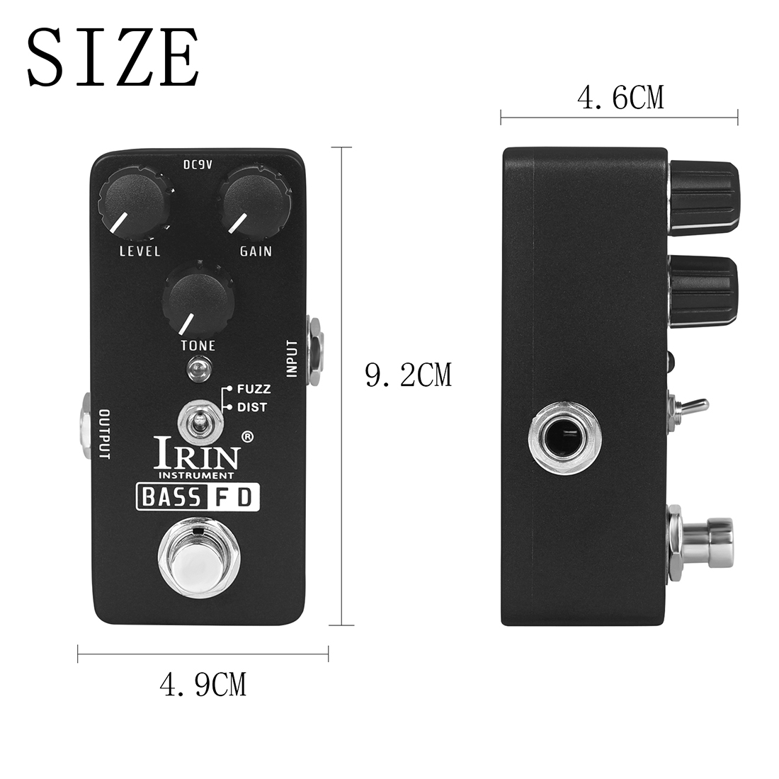 Pedales de efectos de guitarra serie IRIN RS, Pedal de efectos de guitarra eléctrica de aleación de aluminio, accesorios de guitarra para instrumentos de cuerda