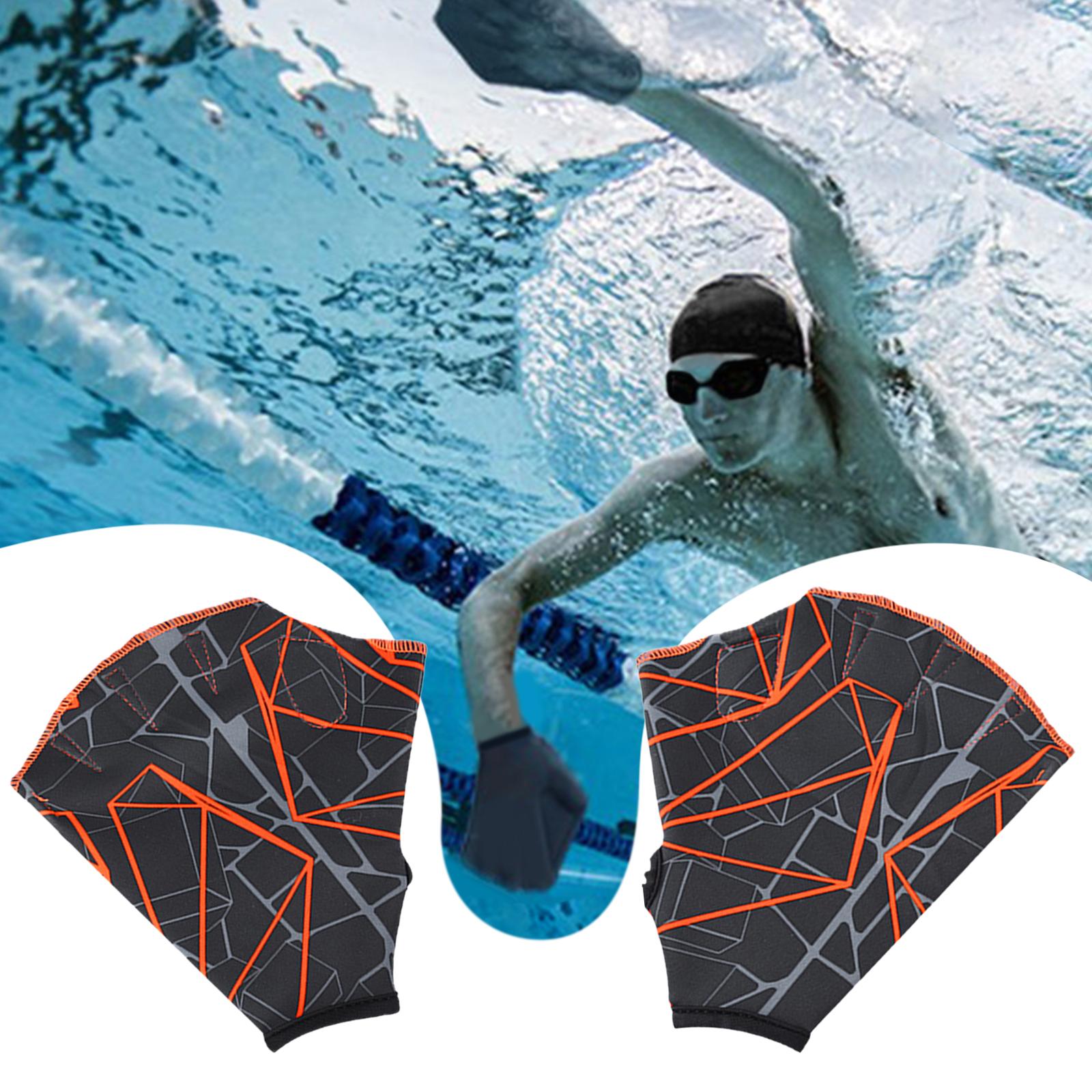 Swimming Foot Snorkeling Flipper Floating Training Diving Water Sports: grey orange M
