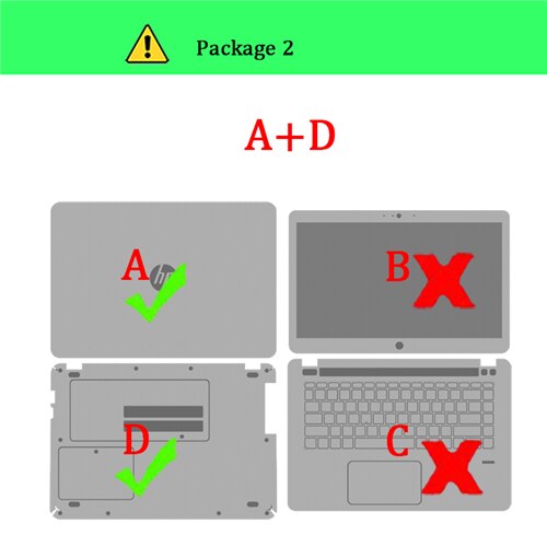 Protecteur de peau pour ordinateur portable HP Probook autocollants pour ordinateurs portables 430 G4 G5 bricolage autocollants colorés pour ordinateur portable HP Probook 450 G4 440: For Probook 440 G4 / Package-2    A D