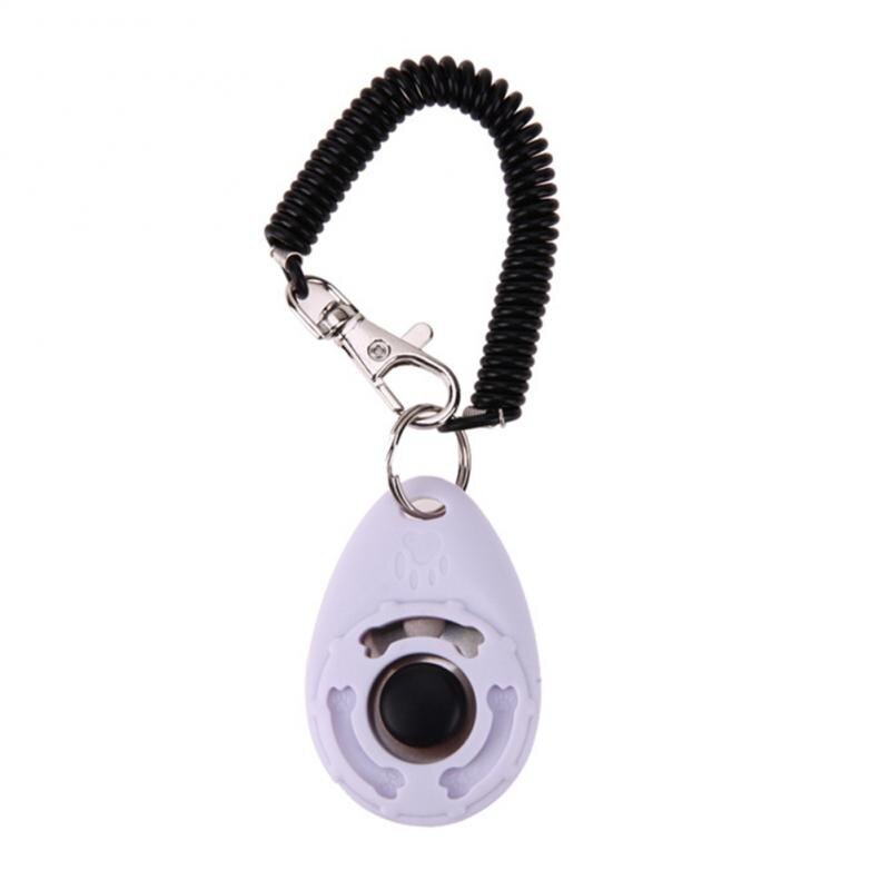 1pc Pet Trainer Pet Dog Training Dog Clicker Adjustable Sound Key Chain And Wrist Strap Doggy Train Click: 2
