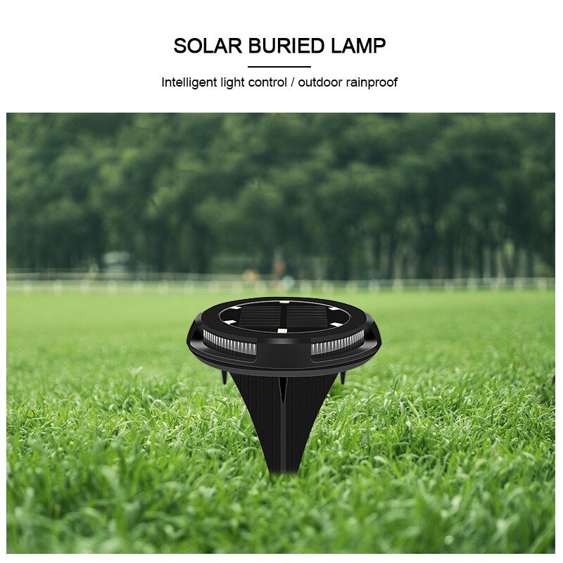 10 LED Solar Power Buried Light Under Ground Lamp Outdoor Path Way Garden Decking High brightness Light Landscape Lights